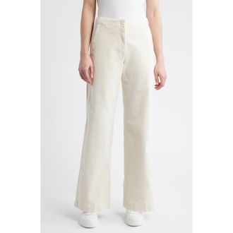 BOSS Tahilone Stretch Cotton Pants in Open Wht at Nordstrom Rack, Size 14
