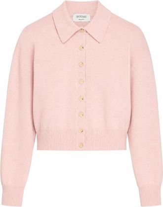 Sportmax Lirica Cardigan - Dames - Vesten - Roze - S - Wol - Truien & Vesten