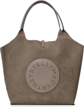 Stella McCartney Omkeerbare Logo Tote Tas - Dames - Tassen - Beige - Maat: ONE Size Zijde