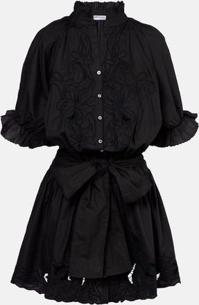 Juliet Dunn Abito corto in popeline di cotone