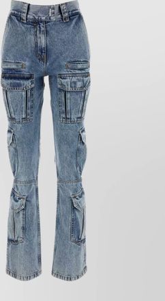 Givenchy flared leg cargo denim trousers