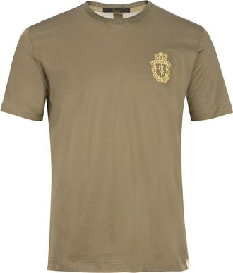 Billionaire Boys Club T-Shirt Ronde Hals Crest - Heren - T-shirts - Groen - XS - Katoen - Tops