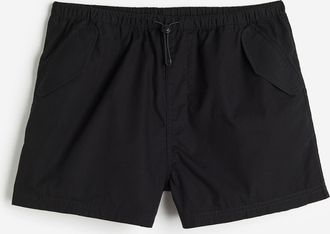 H&M Fallschirmshorts aus Baumwolle - Schwarz