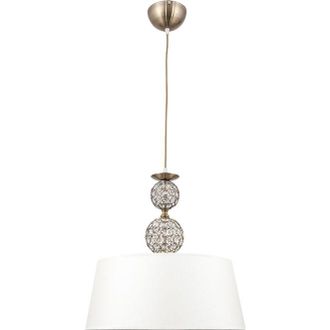 Fabrilamp Colgante Kegan 1xe27 Al.reg.xd.45cm Cuero/blanco