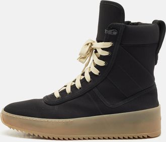 Fear of God Black Neoprene Jungle High Top Sneakers