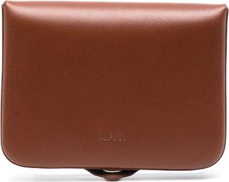 A.P.C. A.p.c., Accessoires, Heren, Bruin, ONE Size, Katoen, Porte-Monnaie Josh