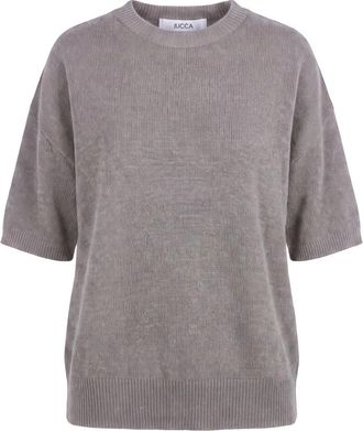 Jucca Ronde hals gebreid - Dames - Ronde hals truien - Beige - XS - Truien & Vesten