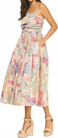 Pinch Design Paradise Midi Dress In Patchwork Print