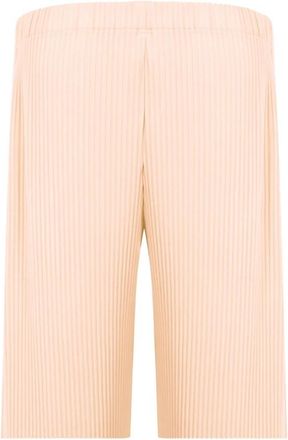 Issey Miyake Shorts - Dames - Korte Broeken - Beige - L - Korte Broeken