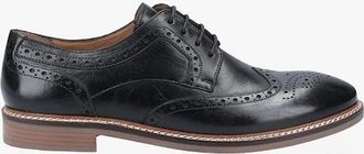 Hush Puppies Mens Hush Puppies BRYSON Mens Leather Oxford Shoes Black - Size: 10