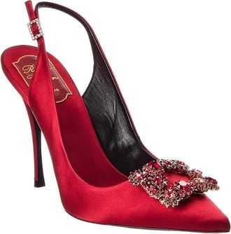 Roger Vivier Satin Slingback Pump