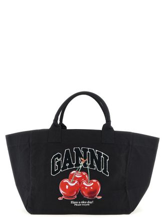 Ganni Black Cherry XXL Tote