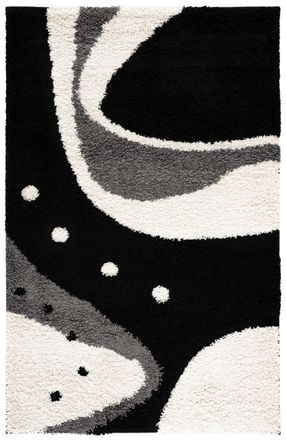 Safavieh Alfombra negro/beige 122 x 183 cm