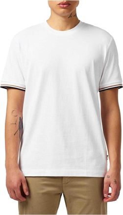 HUGO BOSS Heren Hbb Thompson 04 Premium Katoen Regular T-Shirt (Wit)