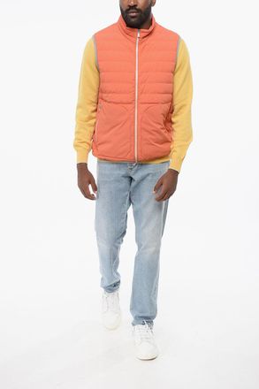 Brunello Cucinelli Sleeveless Down Gilet with Front Zip Brunello Cucinelli