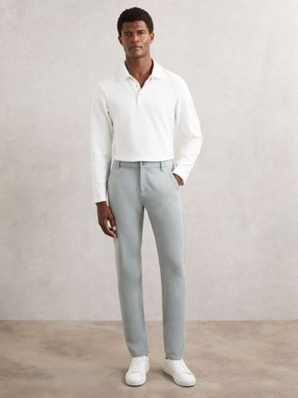 Paige Paige Slim-fit Stretch Trousers, Moon Shadow Blue, 34