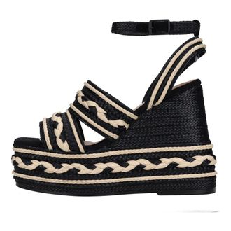 Castaner Wedges, female, Black, Size: 10 US With Heel Black