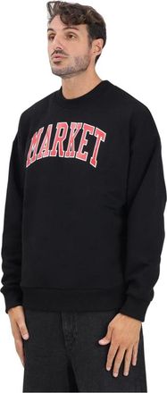 Market Crewneck Sweatshirt - Heren - Sweatshirts - Zwart - XL - Katoen - Hoodies & sweatvesten