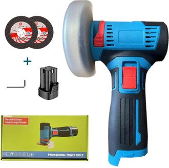 OEM Amoladora Angular Threeh, Pulidora, Herramienta De Corte De 12 V, Motor De Pulido Port&aacute;til Con 1 Bater&iacute;a, Disco De 2 Pulgadas Para Cortar Tubos, Acero