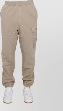 Ten c elastic waistband ribbed cuffs side cargo pocket