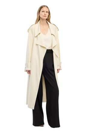 Another Tomorrow Soft Trench in Off White at Nordstrom, Size X-Small
