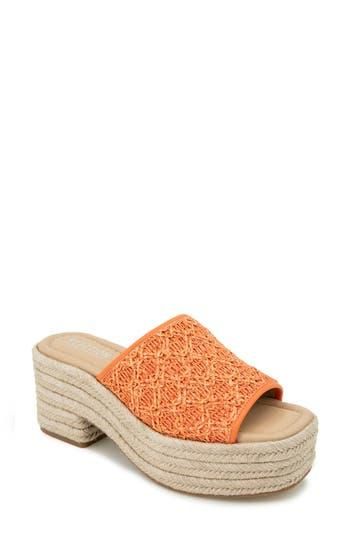 Castaner Womens Carina 8/007 Papaya-Coloured Espadrilles