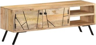 vidaXL Muebles De Tv 110x30x40 Cm Madera De Manguera Masiva