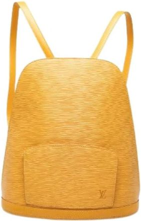 Louis Vuitton Pre-owned Epi Backpack - Dames - Vintage Rugzakken - Geel - ONE Size - Leer - Vintage