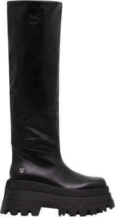 Naked Wolfe Sasha Over-the-Knee Boot - Dames - Hoge Laarzen - Zwart - 38 EU - Wol - Schoenen