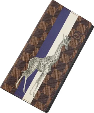 Louis Vuitton Brown Damier Canvas Long Wallet (Bi-Fold) (Pre-Owned)