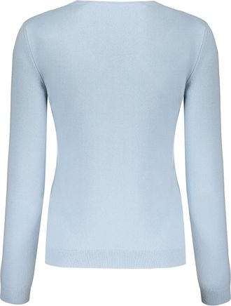 Valentino Logo-Embroidered Wool Sweater - Blue