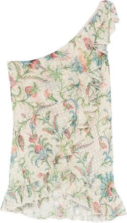 Etro One-Shoulder Top With Ruffles