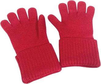 Louis Vuitton Pre-owned Warme Handschoenen - unisex - Vintage Accessoires - Rood - ONE Size - Wol - Vintage