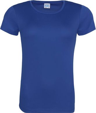 Just Cool Just Cool Womens Sports Plain-coloured T-Shirt - Blue - X-Large