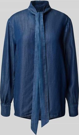 Joop Schluppenbluse in Denim-Optik Modell ULLA in Jeansblau, Gr&ouml;&szlig;e 40