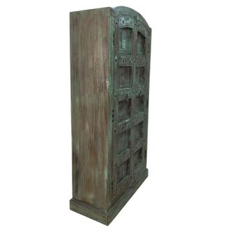 Wanderlust Deco Armario de madera artesanal 90-100x37x170-195h cm