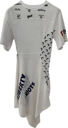 Marine Serre Donna, Abiti, Bianco, S, new