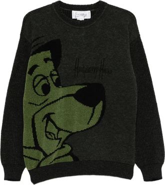 JC de Castelbaljac Maglione con intarsio anni 80 - Grigio