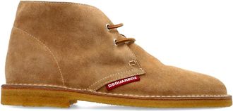 Dsquared2 Mocassini in pelle scamosciata con lacci - Marrone