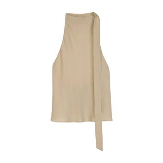 Alysi Peach Touch Halter Top - female - Alysi - Sleeveless Tops - Beige - S - Tops