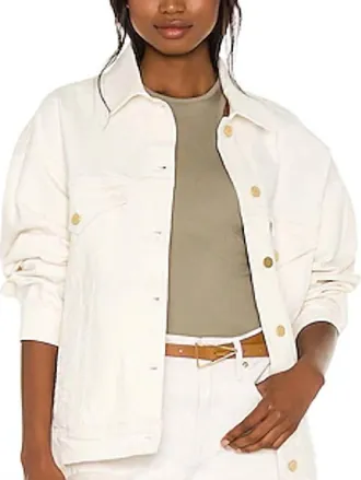 Frame Denim Le Oversized Jacket In Au Natural