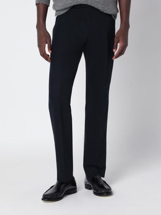 Pantaloni Torino Slim Fit Corduroy Trousers with Off-Center Fastening