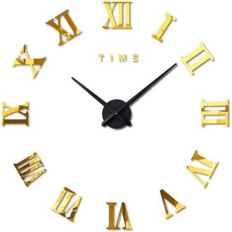 OEM Reloj De Pared Moderno De Gran Tama&ntilde;o Para Armar Uno Mismo, Con N&uacute;meros Romanos, Pegatinas Grandes Para Reloj, Reloj De Pared 3d, Decoraci&oacute;n Para El H