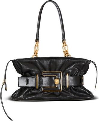 Balmain Calfskin leather Anthem bag in Black at Nordstrom