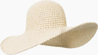 Mountain Warehouse Womens Mountain Warehouse Womens/Ladies Straw Wide Brim Sun Hat - Cream - Size: ONE size