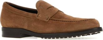 Tod's Mens Camel Suede Loafers Tabacco Mocassini