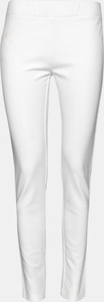 Joseph White Stretch Knit Slim Fit Leggings