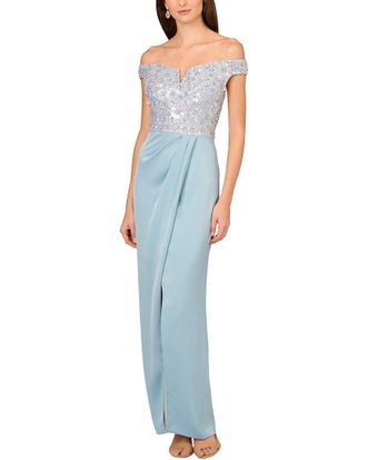 Aidan Mattox Embellished Maxi Dress