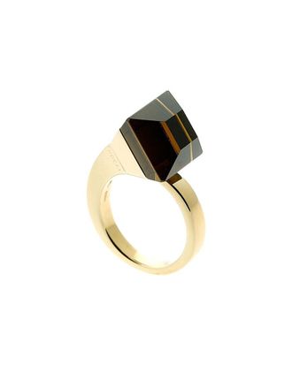 Gucci 18K Smokey Quartz Chiodo Ring (Authentic Pre-Loved)