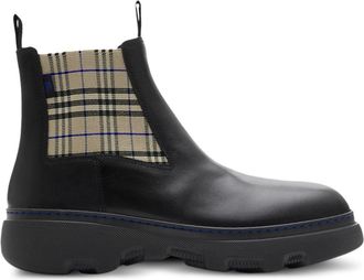 Burberry Stivali Chelsea Creeper - Nero